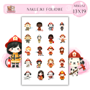 Naklejki Foliowe Straż Pożarna 13x19, Madam