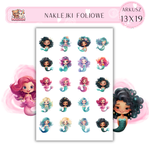 Naklejki Foliowe Syrenki 13x19, Madam