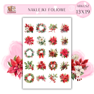 Naklejki Foliowe Poisencje Gwiazda Betlejemska 13x19, Madam