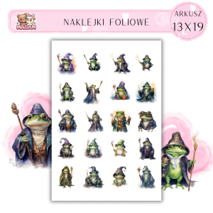 Naklejki Foliowe Magiczna Żaba 13x19, Madam