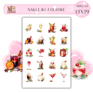 Naklejki Foliowe Napoje Drinki Kawa 13x19, Madam