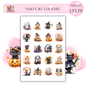 Naklejki Foliowe Halloween 13x19, Madam