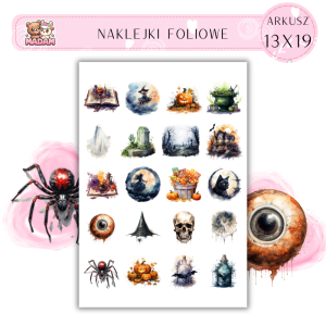 Naklejki Foliowe Halloween 13x19, Madam