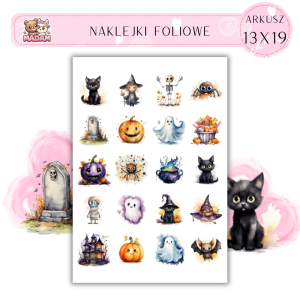 Naklejki Foliowe Halloween 13x19, Madam
