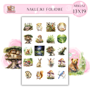 Naklejki Foliowe Las 13x19, Madam