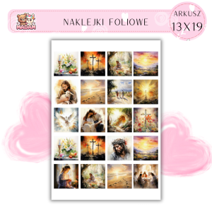 Naklejki Foliowe Jezus 13x19, Madam