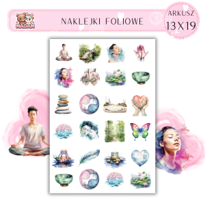 Naklejki Foliowe Równowaga 13x19, Madam