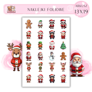 Naklejki Foliowe Boże Narodzenie 13x19, Madam