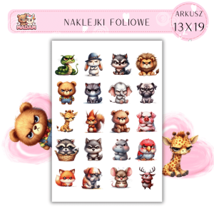 Naklejki Foliowe Wkurzone Zwierzaki 13x19, Madam