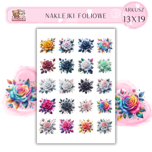 Naklejki Foliowe Kwiaty 13x19, Madam