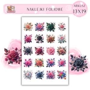 Naklejki Foliowe Kwiaty 13x19, Madam