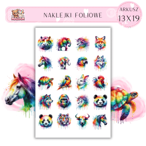 Naklejki Foliowe Zwierzęta Alchemy 13x19, Madam