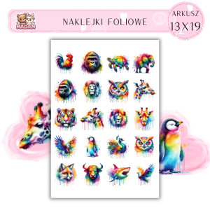 Naklejki Foliowe Zwierzęta Alchemy 13x19, Madam