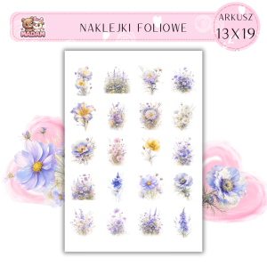 Naklejki Foliowe Kwiaty 13x19, Madam