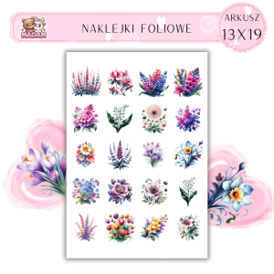 Naklejki Foliowe Kwiaty 13x19, Madam