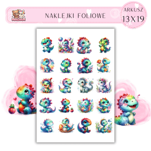 Naklejki Foliowe Smoki 13x19, Madam