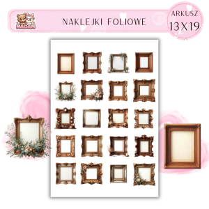 Naklejki Foliowe Ramy Obraz 13x19, MaDam