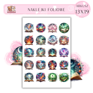 Naklejki Foliowe Magiczna Książka 13x19, Madam