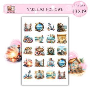 Naklejki Foliowe Nadmorski klimat 13x19, Madam