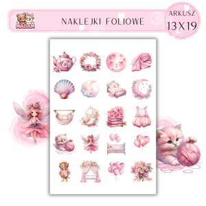 Naklejki Foliowe Różowe Inspiracje 13x19, Madam