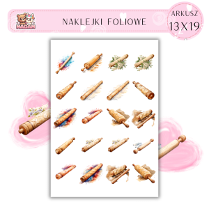 Naklejki Foliowe Wałek na męża 13x19, Madam