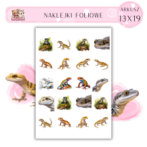 Naklejki Foliowe Jaszczurki 13x19, Madam