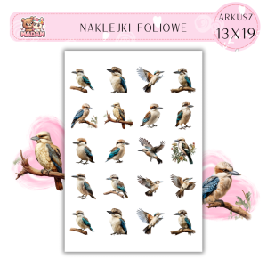Naklejki Foliowe Kukabura 13x19, Madam