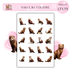 Naklejki Foliowe Kuna 13x19, Madam