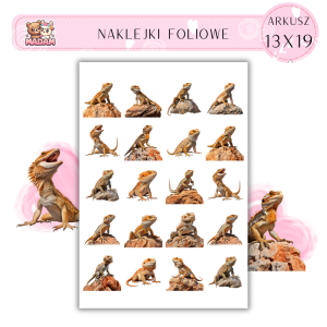 Naklejki Foliowe Jaszczurka 13x19, Madam