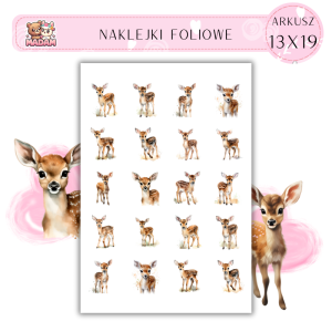 Naklejki Foliowe Sarenka 13x19, MaDam