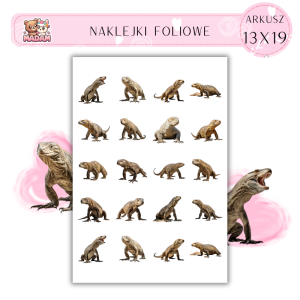 Naklejki Foliowe Waran 13x19, MaDam