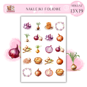 Naklejki Foliowe Cebula 13x19, MaDam