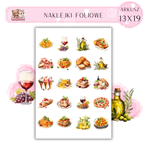 Naklejki Foliowe Włoska Kuchnia 13x19, MaDam