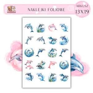 Naklejki Foliowe Delfin 13x19, MaDam
