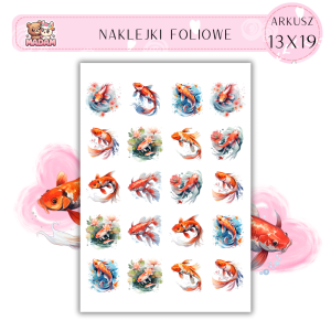 Naklejki Foliowe Ryby 13x19, MaDam