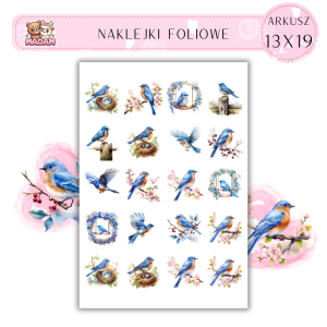Naklejki Foliowe Ptaki 13x19, MaDam