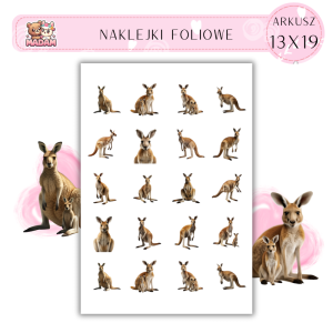 Naklejki Foliowe Kangur 13x19, MaDam