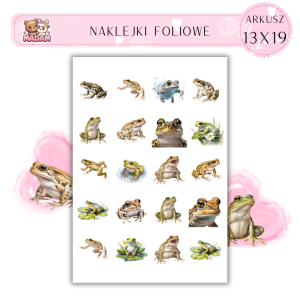 Naklejki Foliowe Żaba 13x19, MaDam