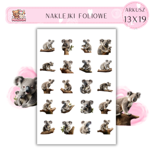 Naklejki Foliowe Koala 13x19, MaDam