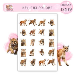 Naklejki Foliowe Puma 13x19, MaDam