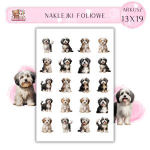 Naklejki Foliowe Pies 13x19, MaDam