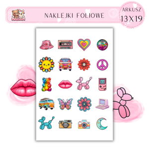 Naklejki Foliowe Pop-art 13x19, MaDam