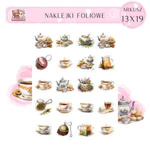Naklejki Foliowe Herbata 13x19, MaDam
