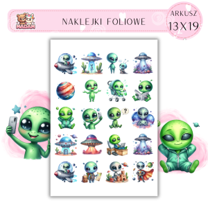 Naklejki Foliowe Ufo 13x19, Madam