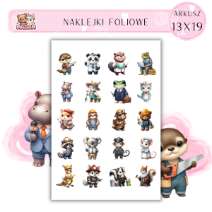 Naklejki Foliowe Zawody Zwierzęta 13x19, Madam