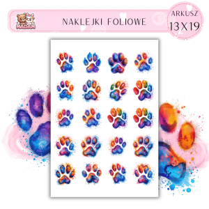 Naklejki Foliowe Kocia Łapa 13x19, Madam