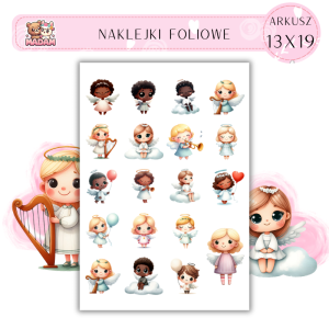 Naklejki Foliowe Anioły 13x19, Madam