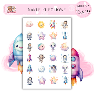 Naklejki Foliowe Kosmos Niebo 13x19, Madam