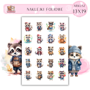 Naklejki Foliowe Zabawne Szopy 13x19, Madam