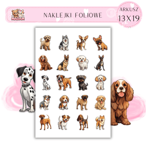 Naklejki Foliowe Psy 13x19, Madam